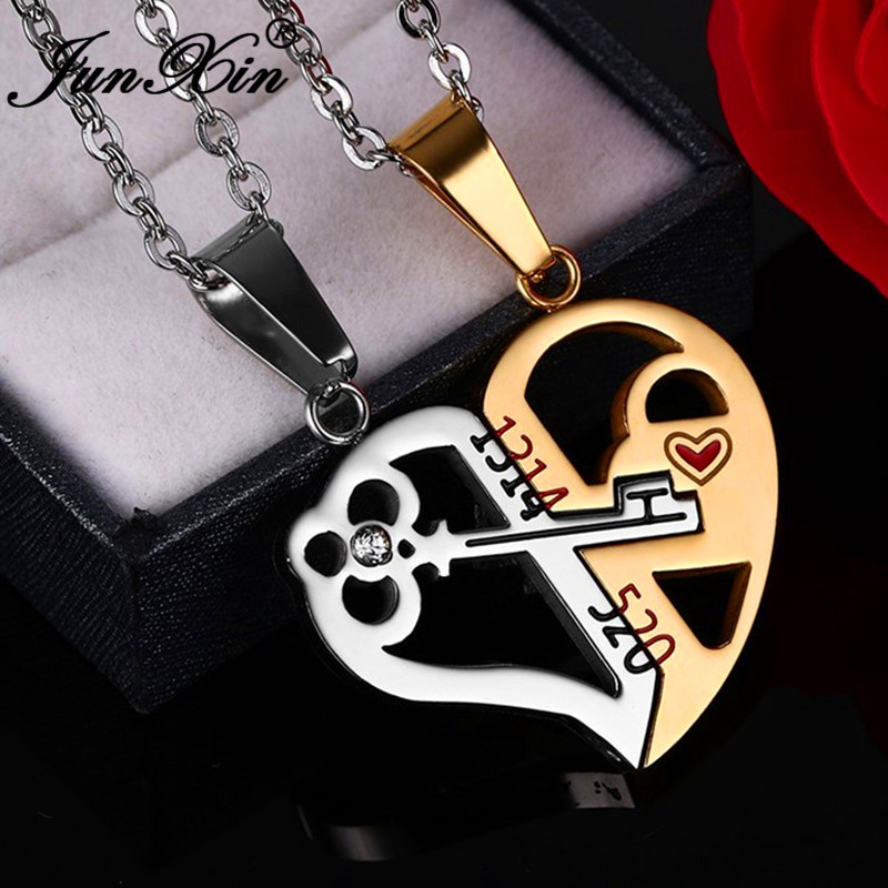 Love Key Combination Couple Necklace - Image 3