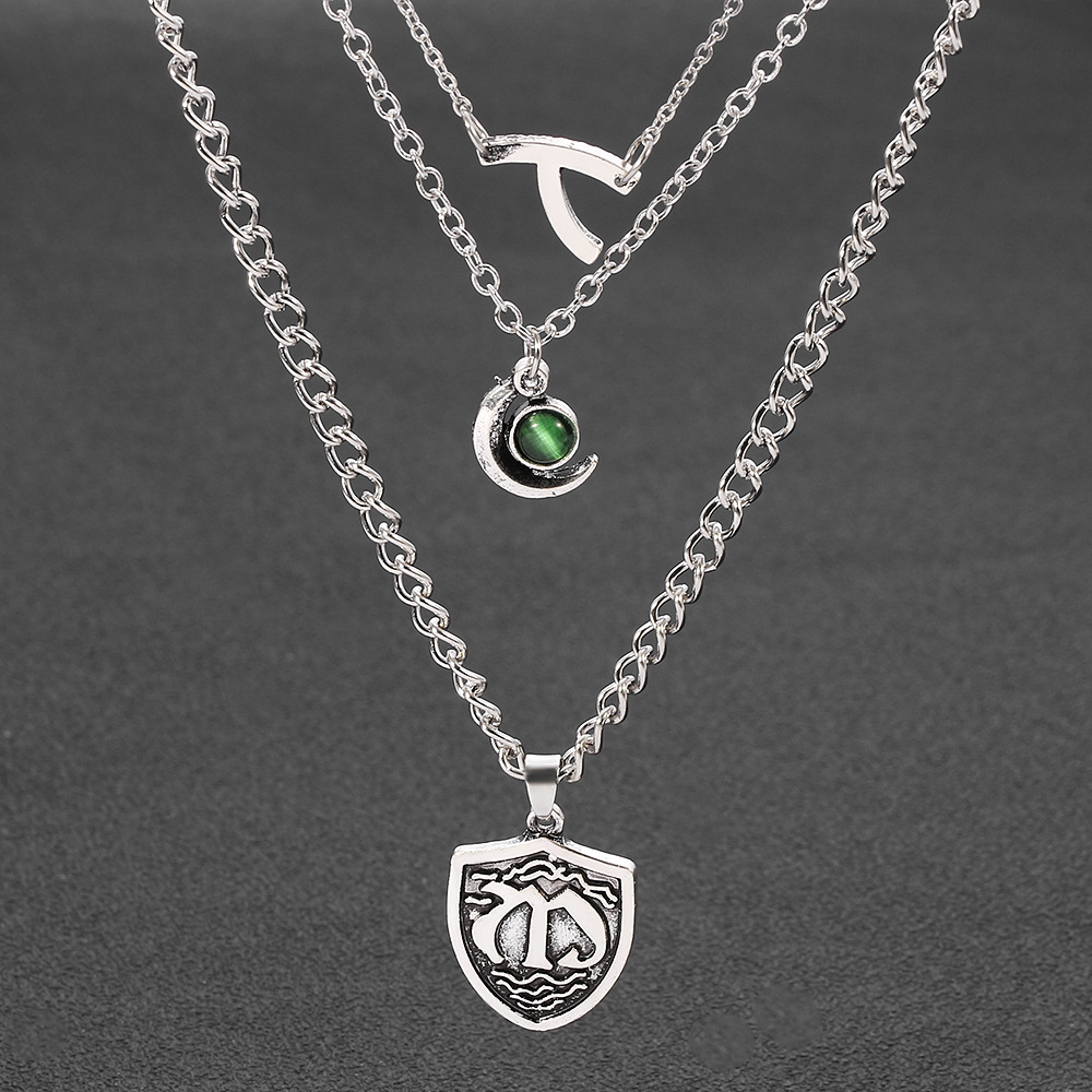 Seven Deadly Sins Multilayer Pendant Necklace